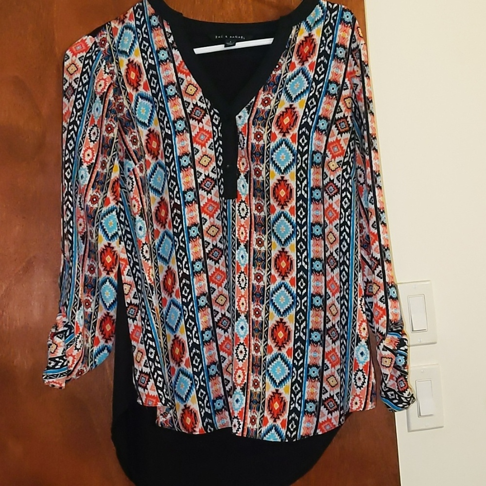 Aztec patterned blouse